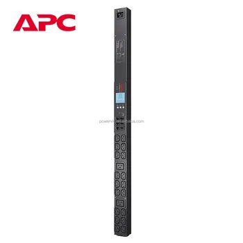 Schneider APC PDU AP8858EU3 Rack Power Distribution Unit, 2G, Metered, Zero U, 16A, 230V, (18) C13 and (2) C19, IEC309 Cables