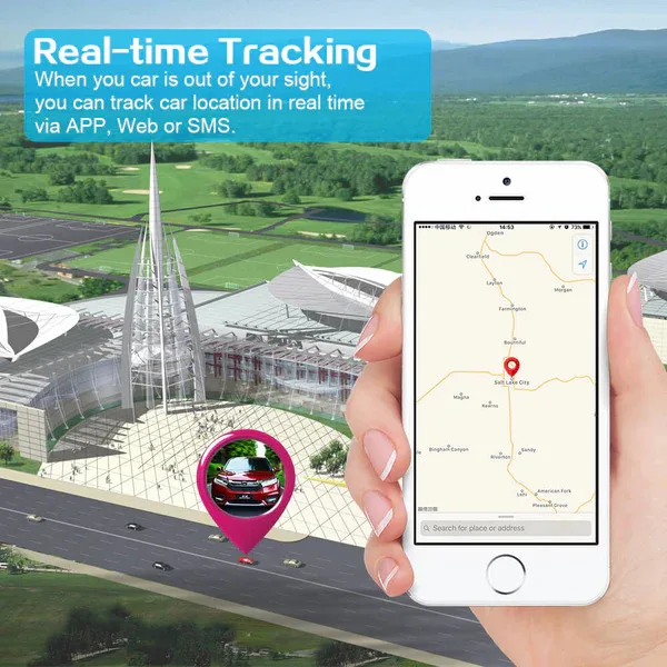 Wireless 4G GPS Tracker Portable Locator with Strong Magnet Weight Sensor for Vehicle Management 24/7 Tracking Security System