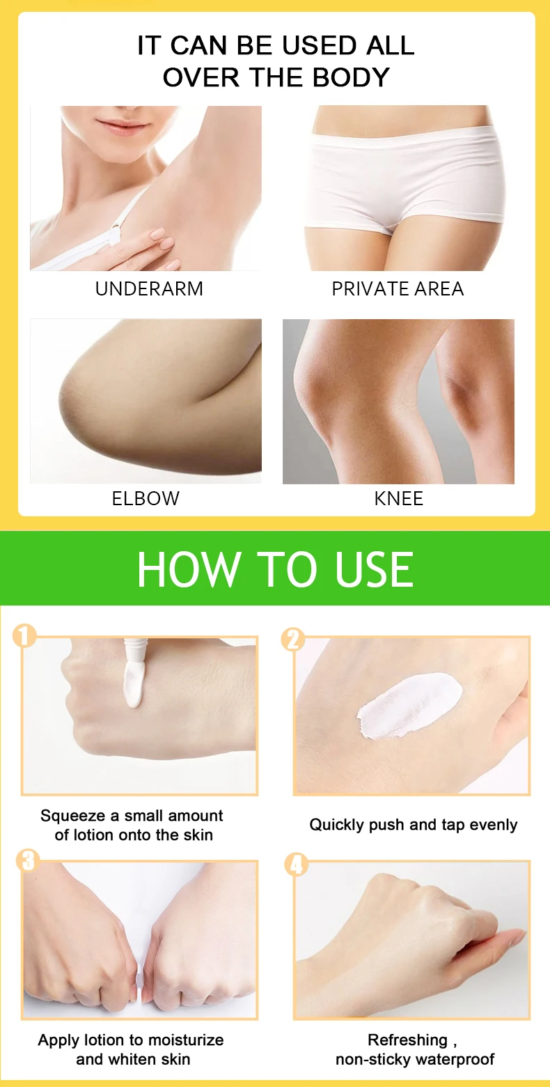 Aichun Underarm Whitening Cream Original Banana Whiten Removing Dark Spot Black Out Private Underarm Whitening Cream for Women