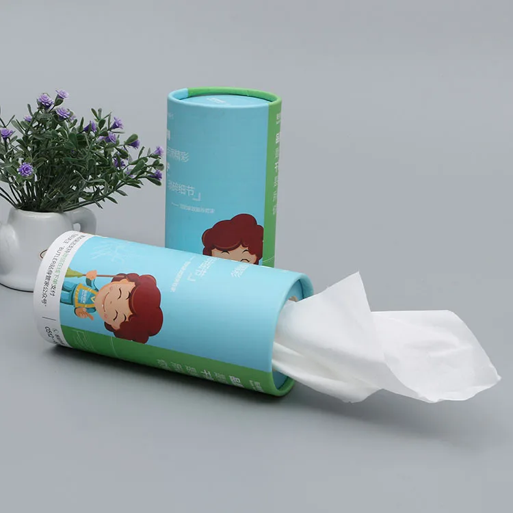Custom Logo Packaging Roll Core Paper Tube Kraft Paper Tube Origami Cylinder Box