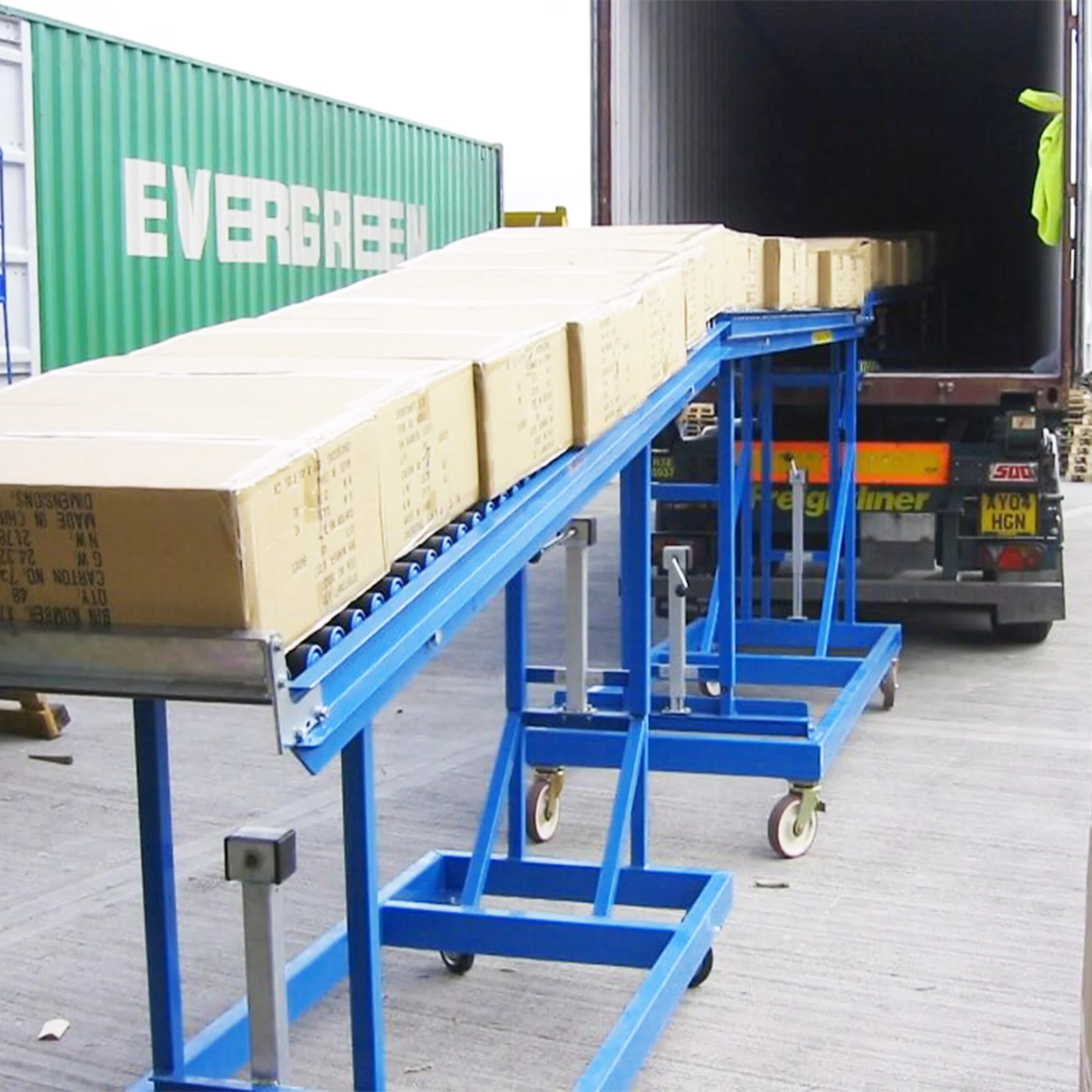 Foldable Gravity Conveyor - 15"W X 78"L Portable Roller Conveyor For Warehouse & Loading