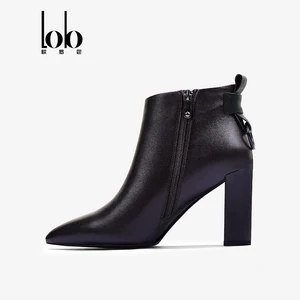 Women's Luxury 100% High Quality Genuine Leather Slip-On Fashion High Ankle Classic Autumn Winter Season Factory Direct Price