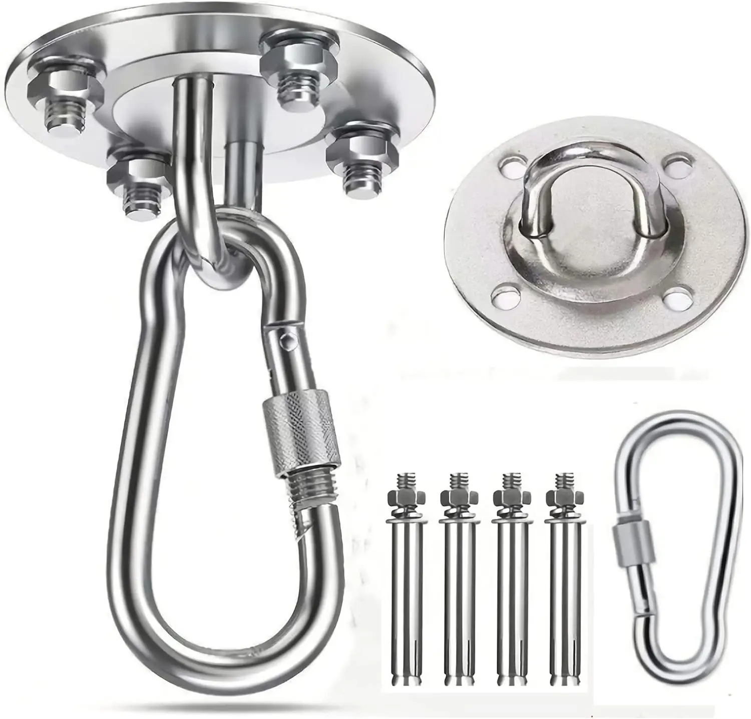 Heavy Duty Black Swing Hangers Screws Bolts Included Over 5000 Lb
