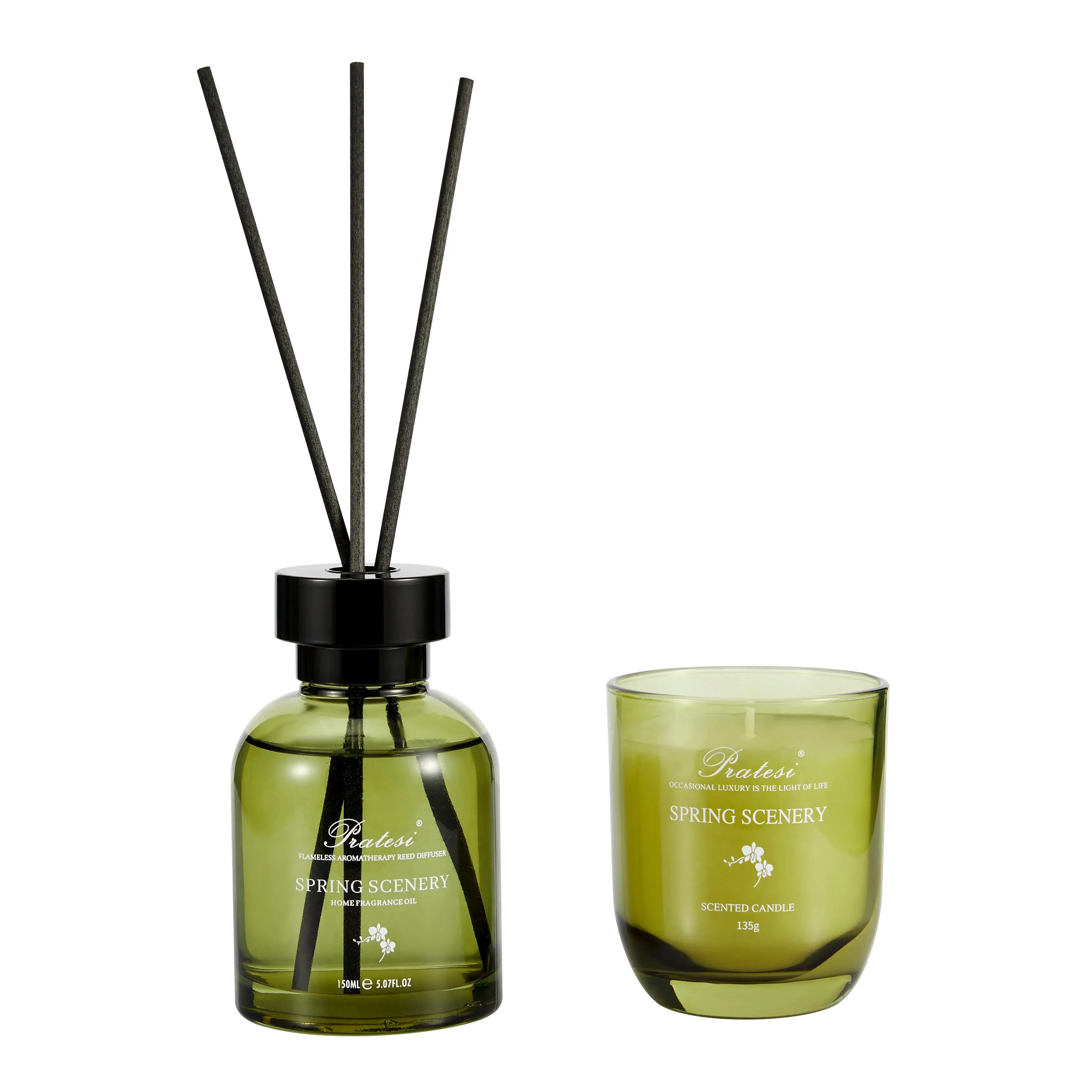 Luxury Perfume Best Aromatic Gifts High Concentrated Aromatherapy Reed Diffuser Candle Gift Sets