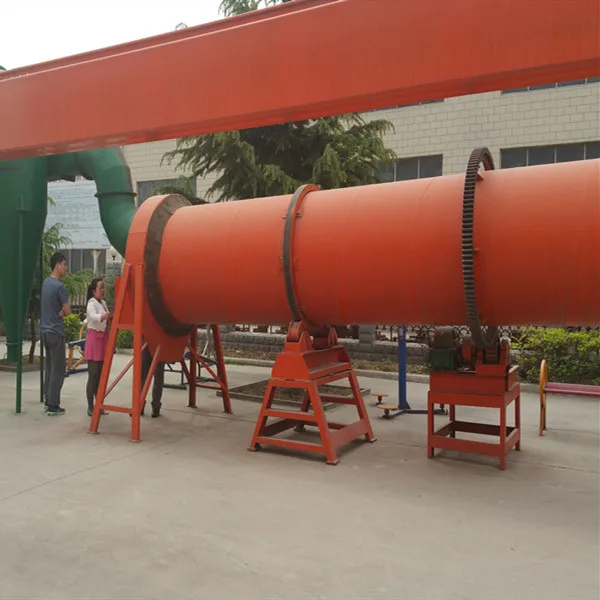 Широко используемая угольная горелка Роторная сушилка сливная опилка удобрение компостная роторная