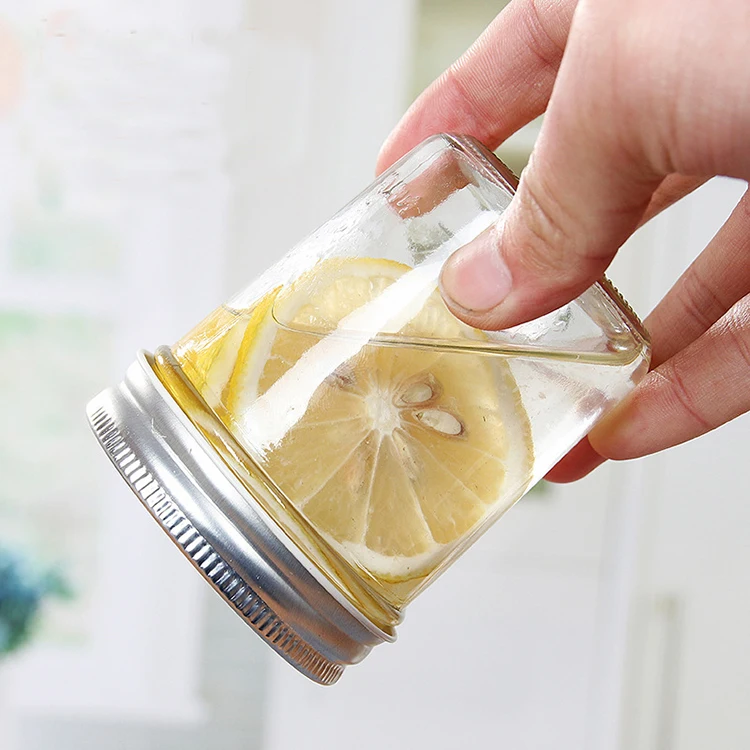 Wide Mouth 100ml 180ml 200ml 280ml 400ml 500ml 650ml Mini Canned Jam Glass Taper Mason Jars 300ml Glass Canning Jars