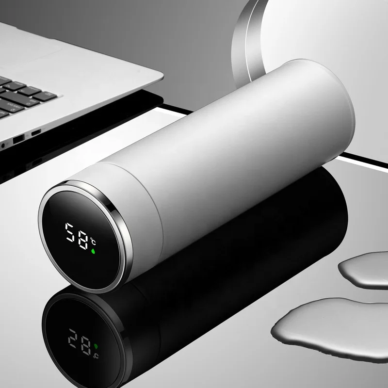 450ml High Quality Smart Intelligent LED Temperature Display Stainless Steel Business Vacuum Flask with Lid