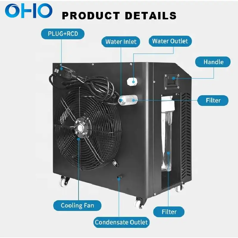 Дешевый водяной охладитель OHO для ванны с холодным погружением, охладитель, оборудование для восстановления спорта