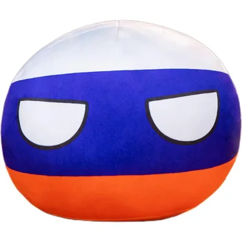 Cute cushion stuffed plush national ball flag design pillow wholesale customization