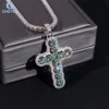 Silver Bluegreen moissanite