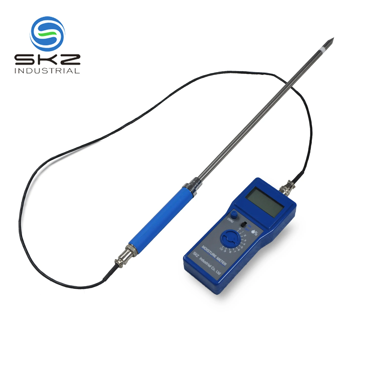 Portable Digital Coal Moisture Meter with Extended Wire and 600mm Probe