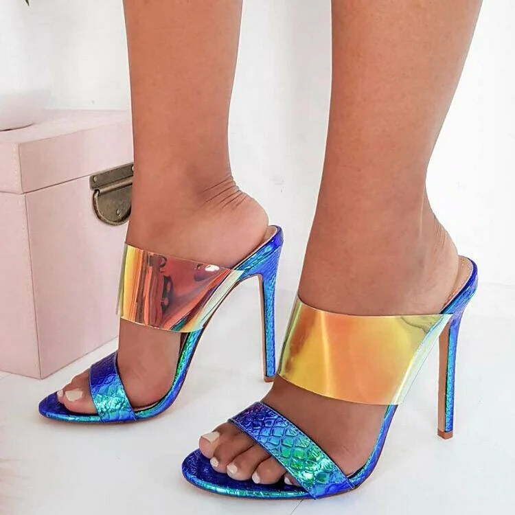 snake print stilettos