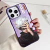 Electroplated color-silver case-purple-1084