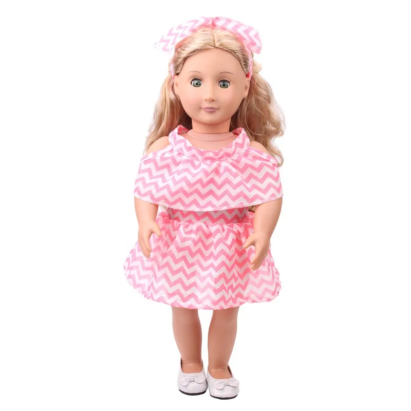 18 Inch American Doll Clothes for Girls Doll Dress