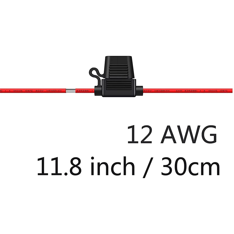Gebildet Lot De 4 Fusibles Micro2 12 V-24 V, Porte-fusibles à Lame
