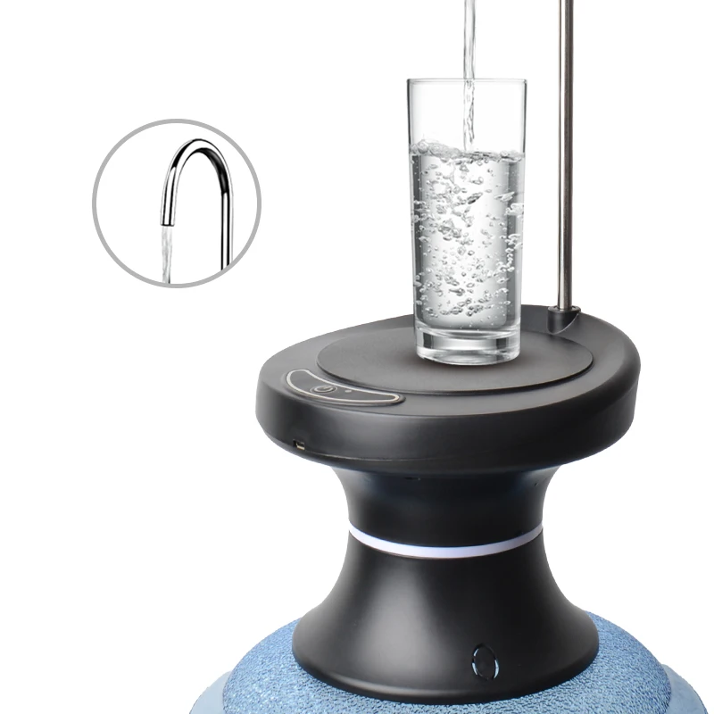 На платформе Стильная Пластиковая 5-галлонная Бутылка Питьевая вода холодная вода Аккумуляторный автоматический электрический Usb водяной насос для чашки на подставке