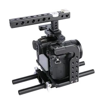 YELANGU Black C7 DSLR Camera Cage GH4 GH5 Camera Cage for DSLR Camera GH4 GH5 detail image