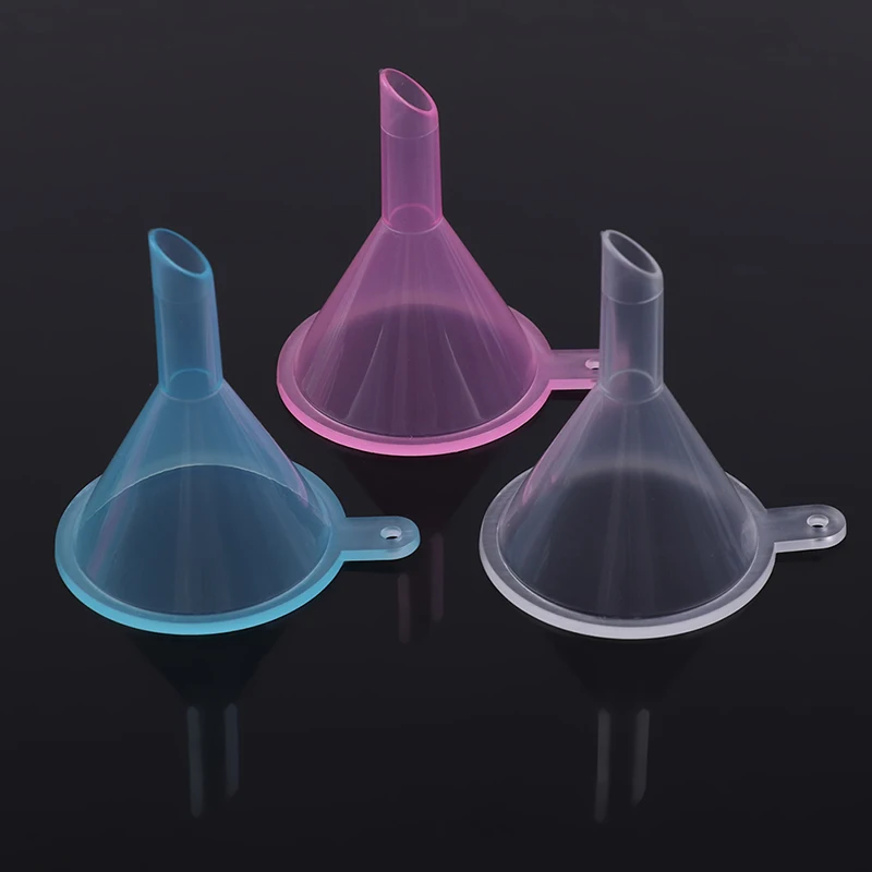 10pcs/set Mini Small Plastic Funnel For Perfume Liquid Oil Electronic Cigarette Vape