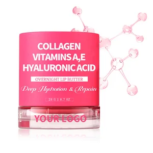 Strawberry Lip Balm with Hyaluronic Acid Natural Vegan Hydrating Lip Care 24h Moisture Glow Soothing Plumping Lip Treatment