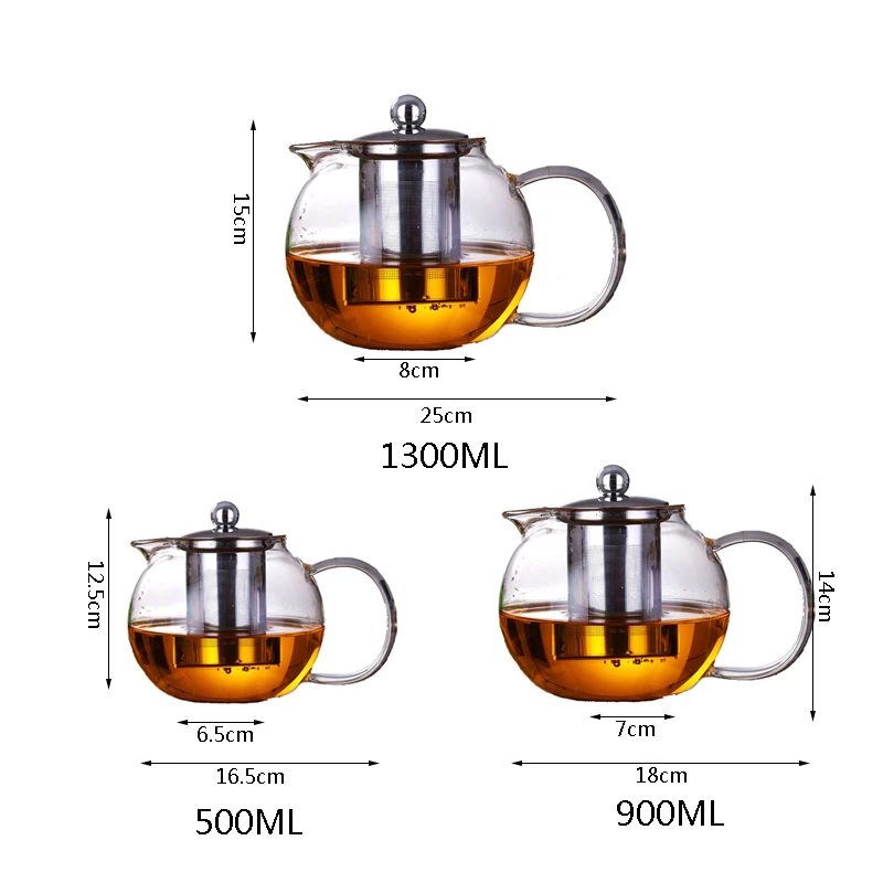 Wholesale Small Borosilicate Glass Teapot With Short Mouth And ...