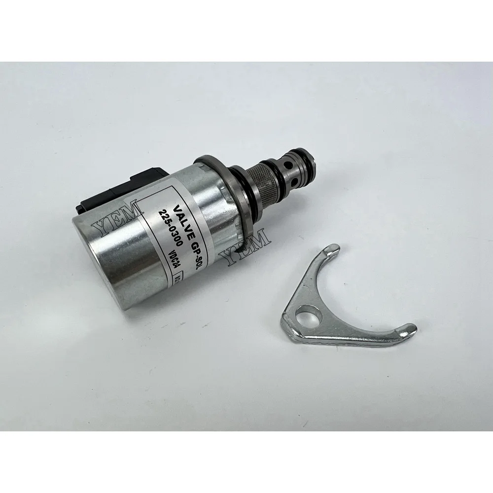 24V Solenoid Valve Assy 225-0300 for Caterpillar 924G 928G 930G 930H 950H Replaces Aftermarket Engine Parts