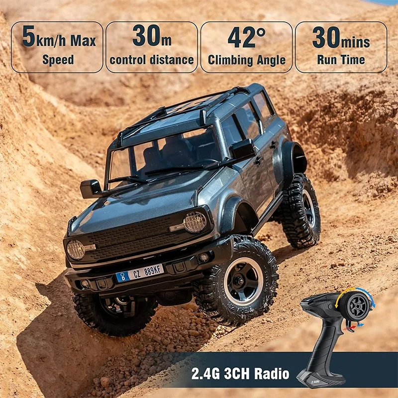 EAZYRC 4X4 1:18 Bronx RTR RC Rock Crawler - High Traction