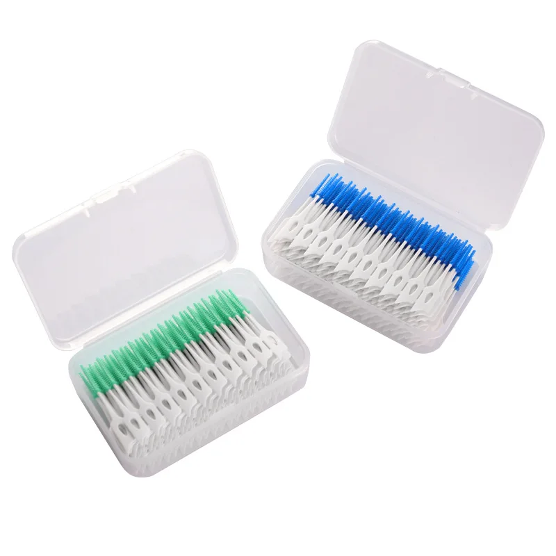 Soft glue interdental brush Orthodontic Dental Interdental Brush Elastic Massage Soft Toothpick Oral Care Cleaning Tools factory