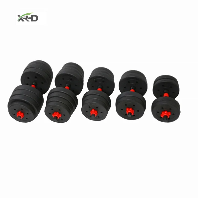Home Gym Fitness Cement 1040kg Adjustable Barbell Dumbbell Set Weight