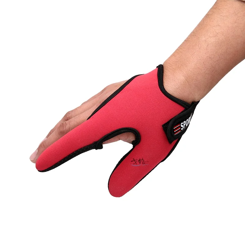Two-finger Fishing Finger Protector Single Casting Adjustable Elastic Glove New 