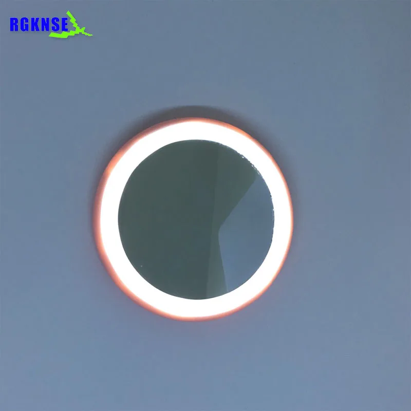 
Портативное Зеркало LED Беспроводная зарядка через USB макияж зеркало круговой Многофункциональный компактный зондирования освещения косметическое зеркало 