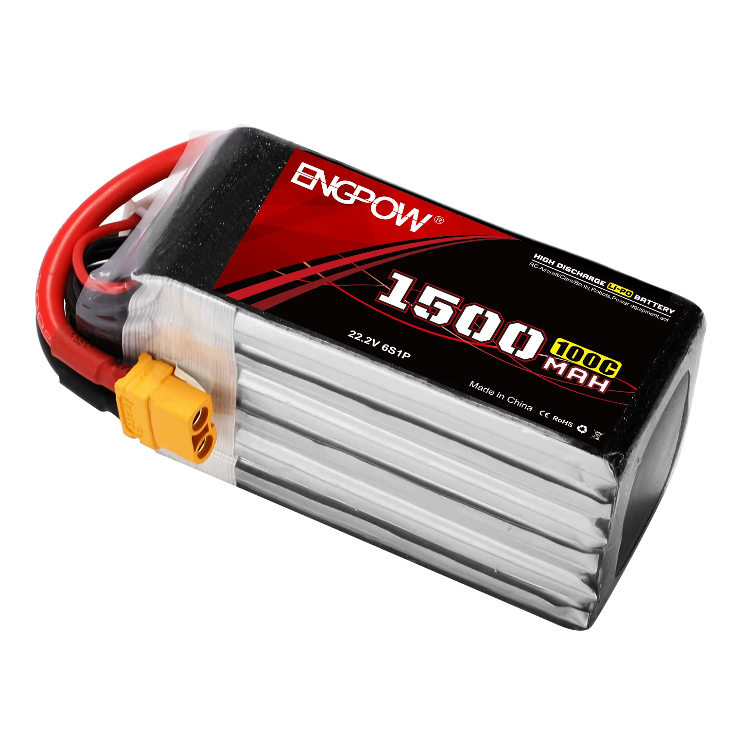 OEM 22.2v 1500mAh 100C 6S1P for Rc Hobby LiPo Lithium Rechargeable Battery Pack