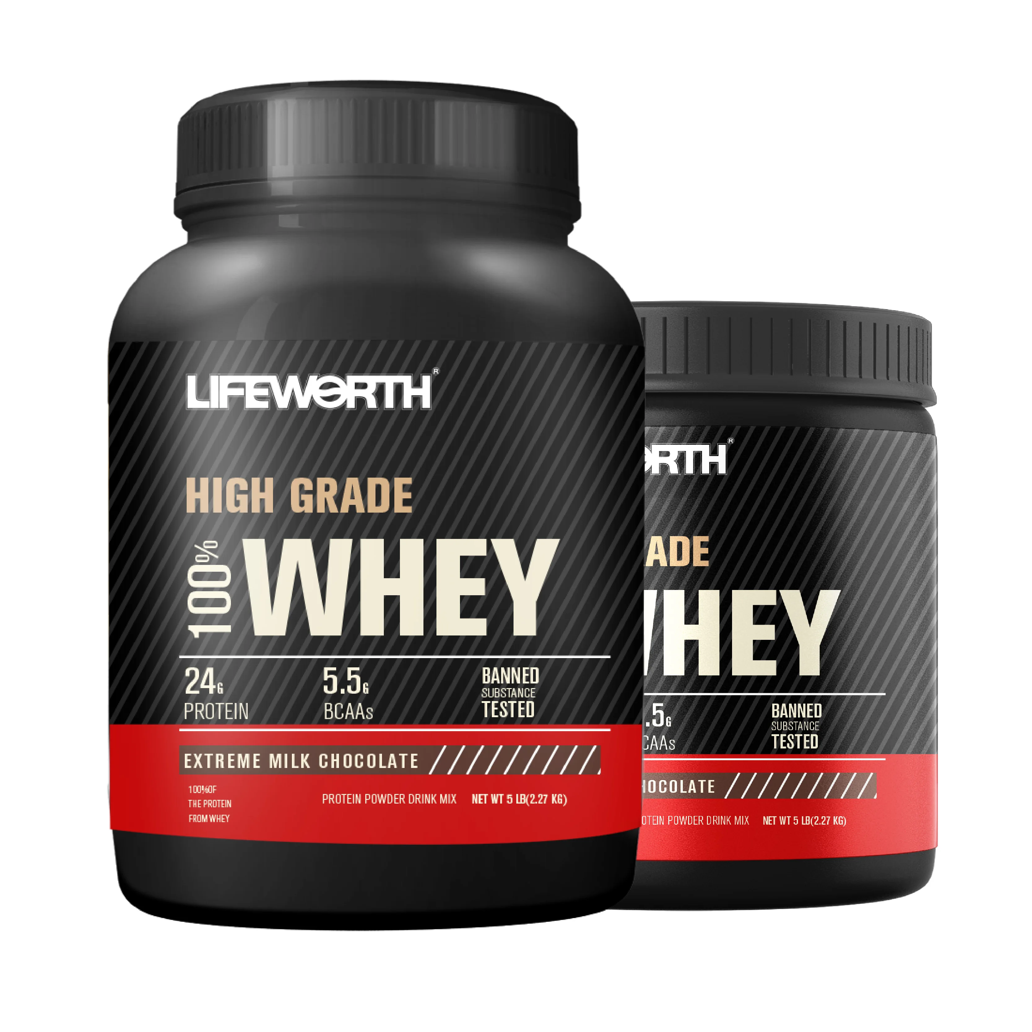 LIFEWORTH Vanilla Flavor Isolate Whey Protein Powder