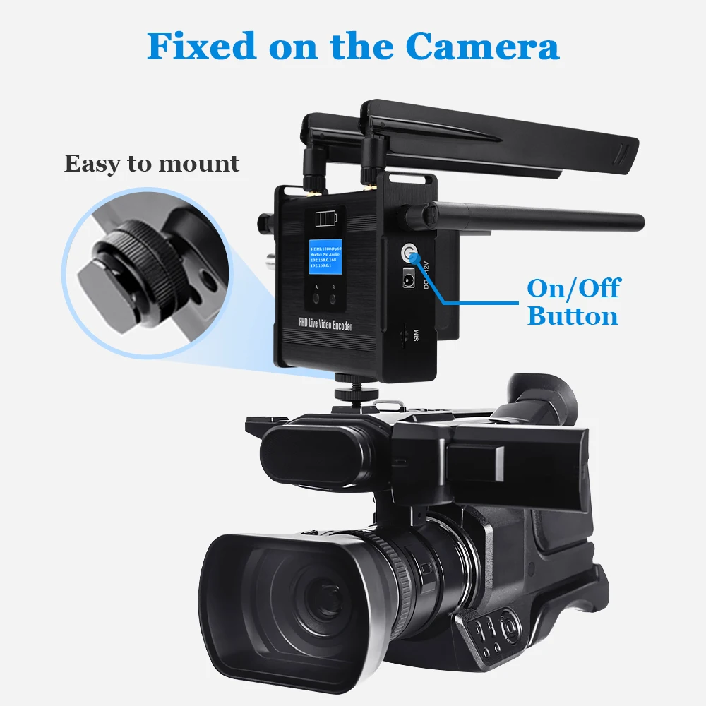 H.264 HDMI Video Encoder Support 4G/3G Sim Card , Wifi , LAN H.264 Video Encoder