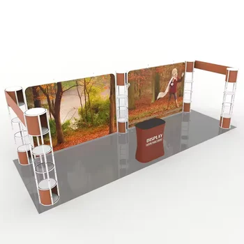 10x10ft 10x20ft 20x20ft Trade Show Exhibition Custom Advertising LOGO Booth Stand for Events