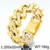 Pulsera de oro pulido 20cm * 32mm