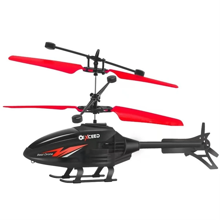 Remote Induction 2 In1 Mode 2CH Light Floating Rechargeable Aircraft Toy 3 Colors Remote Control Helicopter with Lights
