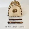 Maison en bois + 2 perchoirs de 15 cm