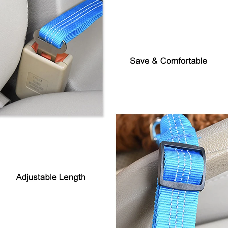Adjustable Dog Car Seat Belt Nylon Lead Dog Leash Backseat Safety Belt Dog Harness Pet Collars - Image 5