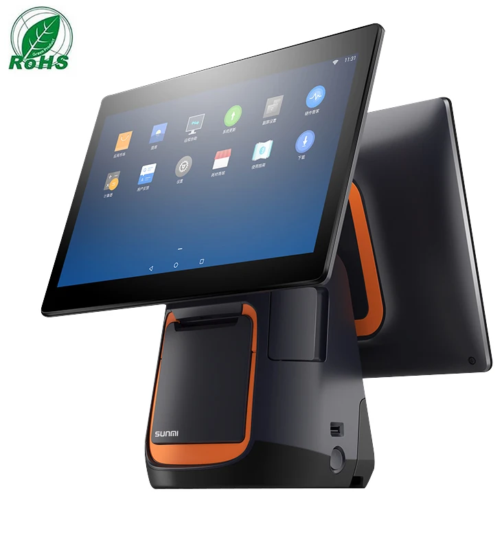 64GB Nand Flash Terminal Payment Multifunctional Android Pos Machine SUNMI T2S Single Display SUNMI