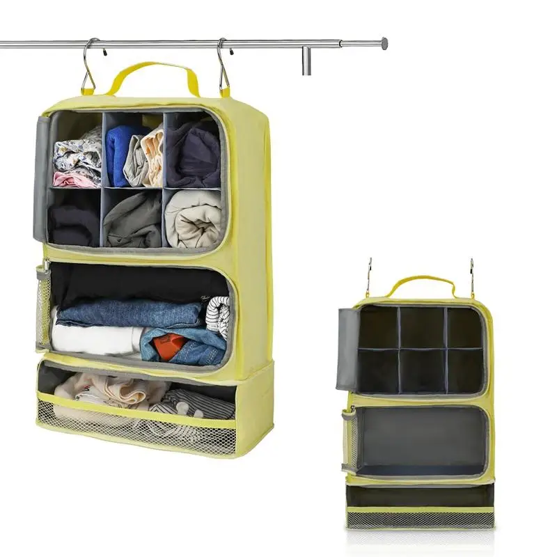 Organizador De Equipaje Stow-N-Go - Cubos De Embalaje Colgantes, Con Compartimento Para Ropa Sucia, Tamaño Pequeño (11.8x11.8x25.2 Pulgadas), Ahorra Espacio En Maletas