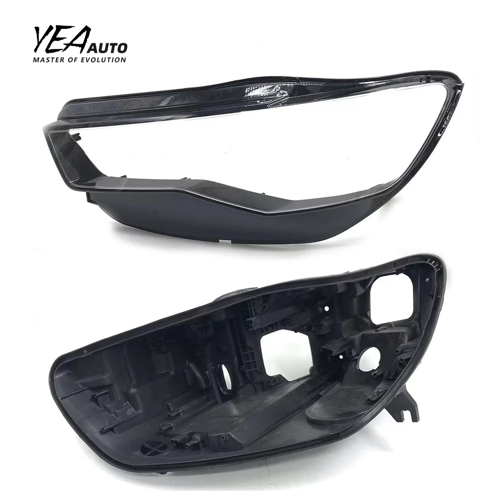 Car headlight glass lampshade cover lens for Audi A3 A4 A5 A6 A7 A8 Q2 Q3 Q5 Q7 TT headlamp lens cover black housing back base