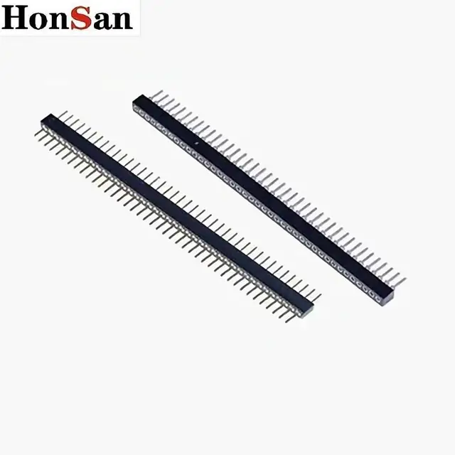 Large stock single row 32P straight Pin length 10mm insulation 3.0mm heihgt  1.778mm male pin header