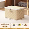 Striped beige - medium size with lock [38_26_26cm]