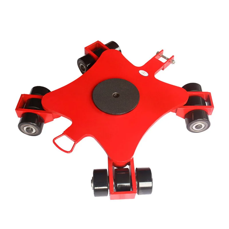 Heavy Duty Load Moving Skates Machinery Moving Cargo Trolley Rigger Skates Pallet Container Transport Roller Moving Skates