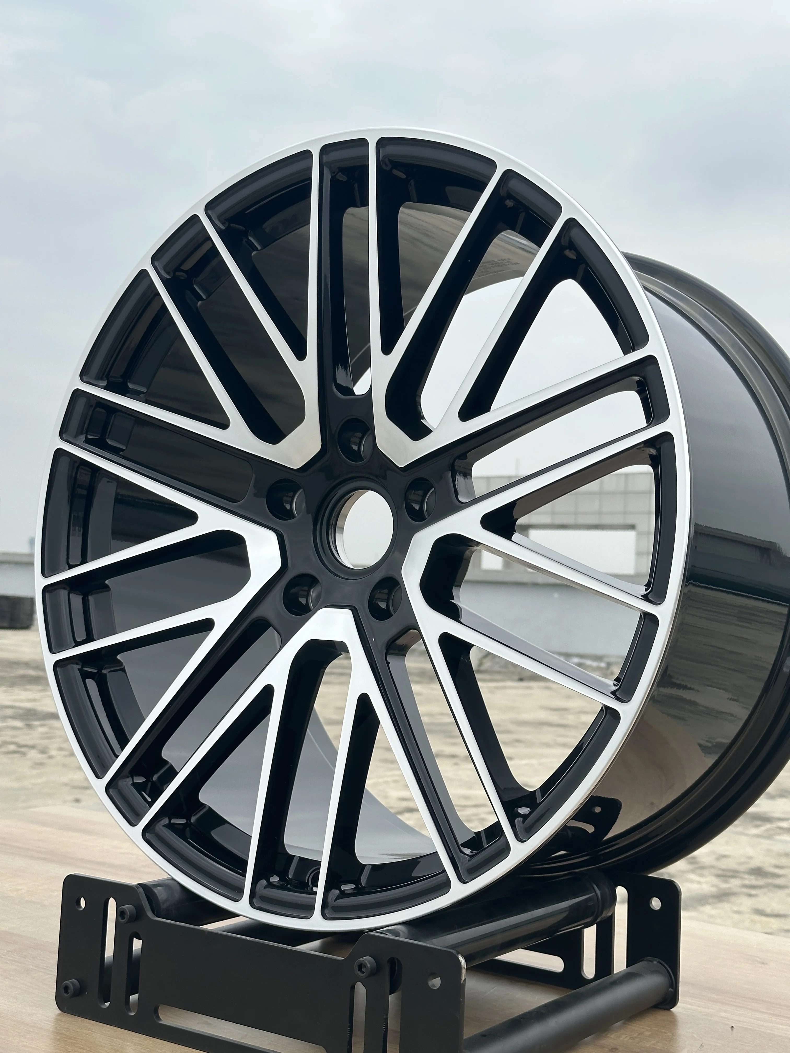 GVICHN shine black cnc face aluminum alloy forged wheel 17 18 19 20 21 22 inch high quality rims 5x112 5x114.3 5x120