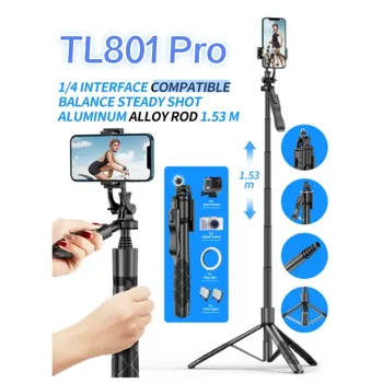 Lightweight Studio Video Multifunctional Umbrella Stand Balance Steady Portable Bt Extendable Selfie Stick Tripod