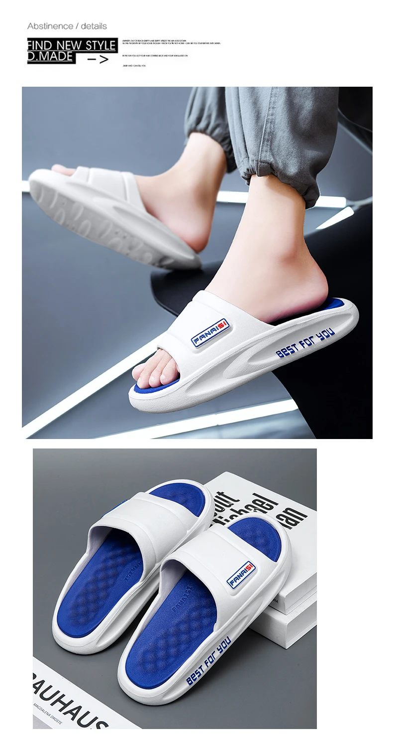 Fashionable Soft Sole Slippers Neutral Beach Sandal Nonslip