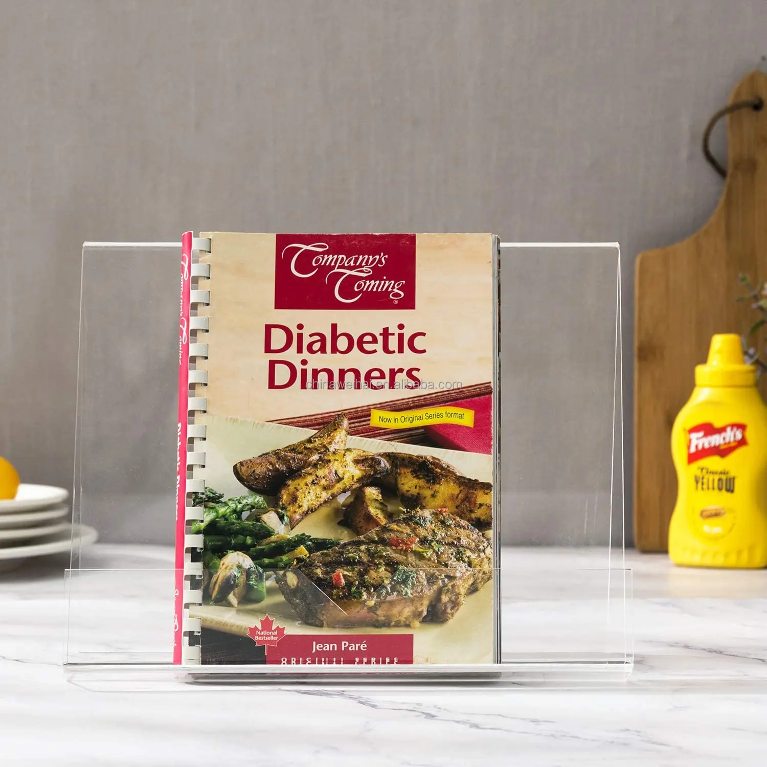 Clear Acrylic Cookbook Holder Stand,Acrylic Recipe Book Stand Buy Acrylic Book Stand Product