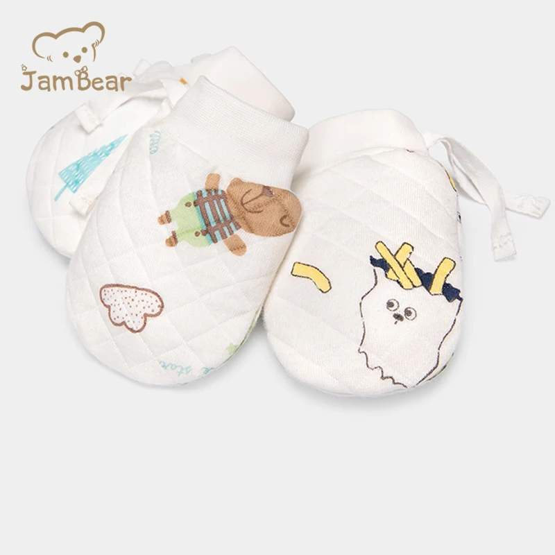 Варежки детские из 100% хлопка с защитой от царапин, детские варежки, высококачественные и удобные варежки для детей, поддержка унисекс, OEM-сервис