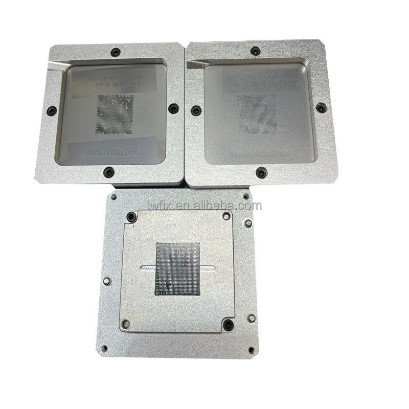 Jeu De Pochoirs (stencils) Reballing BGA153 Pour EMMC/EMCP/UFS + Support Martview RB-01 - Neuf